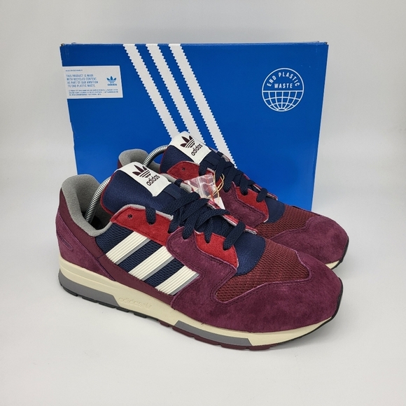 New adidas ZX 420 'Maroon Collegiate Navy' Men's Athletic Shoes Size 10 - Picture 8 of 9